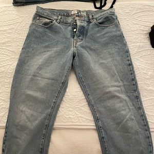 Calvin Klein low rise denim